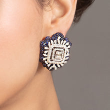 Load image into Gallery viewer, Tasveer Diamond Square  Earrings