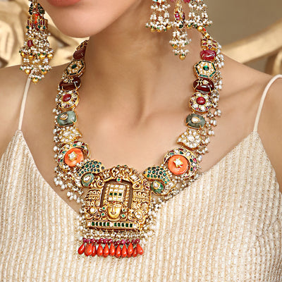 Tasveer Multi Color Long Necklace