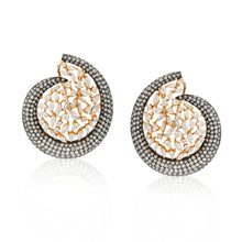 Load image into Gallery viewer, Oh So Luxe Silver &amp; Gold Spiral Ear Studs