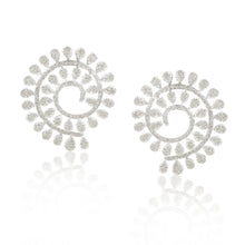 Load image into Gallery viewer, Oh So Luxe White Spiral Ear Studs