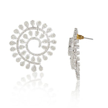 Load image into Gallery viewer, Oh So Luxe White Spiral Ear Studs