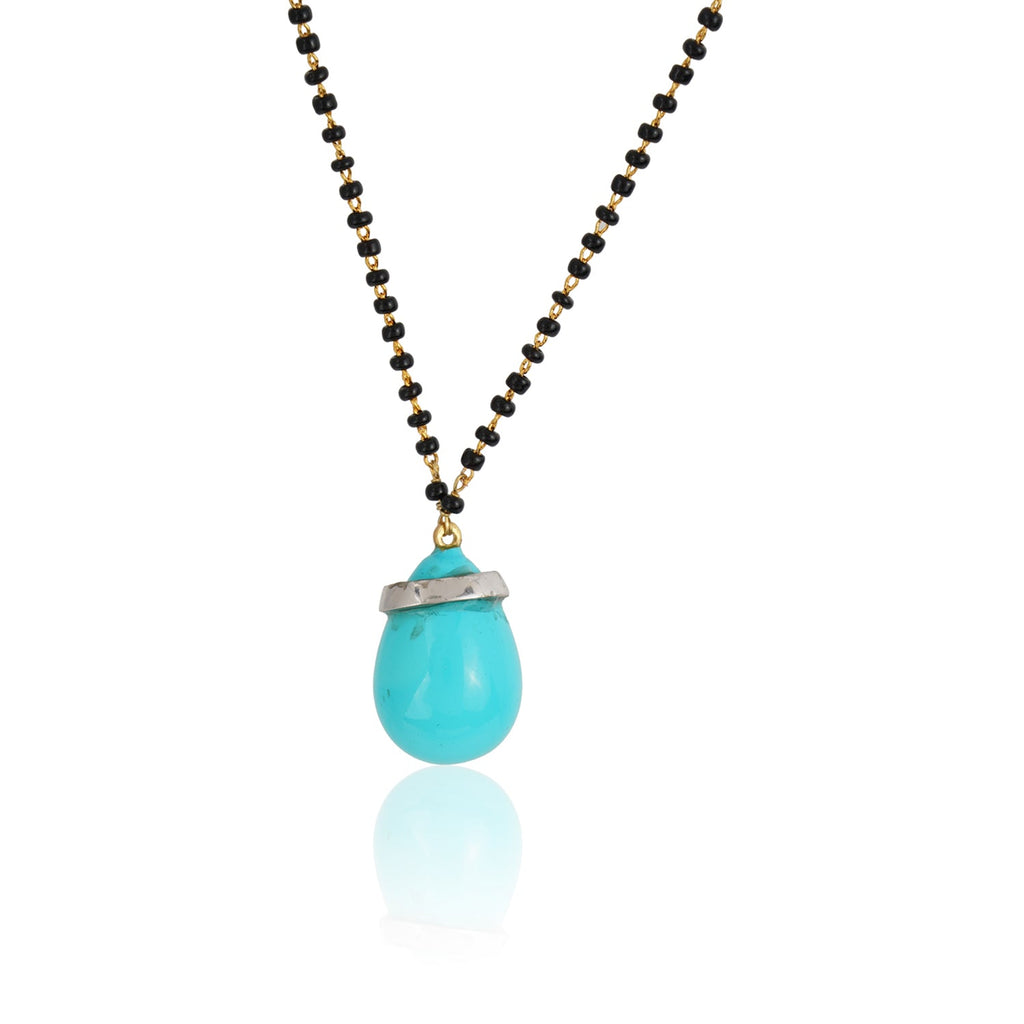 Turquoise Drop Mangalsutra