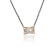 Load image into Gallery viewer, White Rectangle Mangalsutra