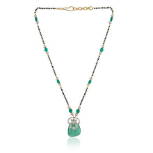 Load image into Gallery viewer, Green Oblong Mangalsutra