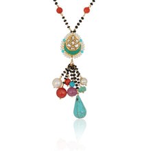Load image into Gallery viewer, Polki Multicolour pan Mangalsutra