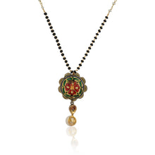Load image into Gallery viewer, Polki Red flower Mangalsutra