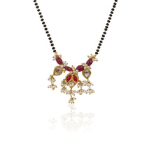 Load image into Gallery viewer, Polki Red triage Mangalsutra