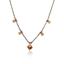 Load image into Gallery viewer, Polki red drop Mangalsutra