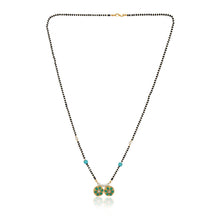 Load image into Gallery viewer, Polki Turquoise Circular Mangalsutra