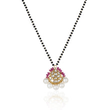 Load image into Gallery viewer, Polki Red pan Mangalsutra