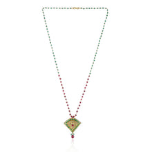 Load image into Gallery viewer, Polki Red &amp; Green Kite Mangalsutra