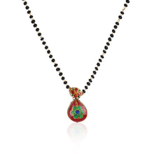 Load image into Gallery viewer, Polki Red pan Mangalsutra