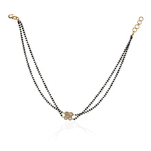 Load image into Gallery viewer, Polki White four square Mangalsutra