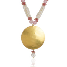 Load image into Gallery viewer, Boutique Kundan Pink Round Pendant