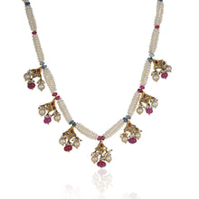Load image into Gallery viewer, Boutique Kundan Red Leaf Necklace