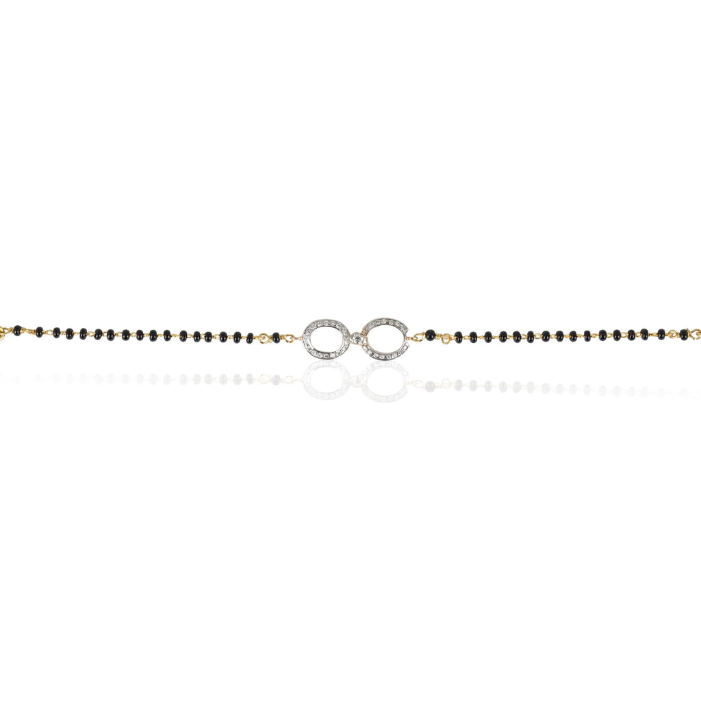 White Link Mangalsutra Bracelet