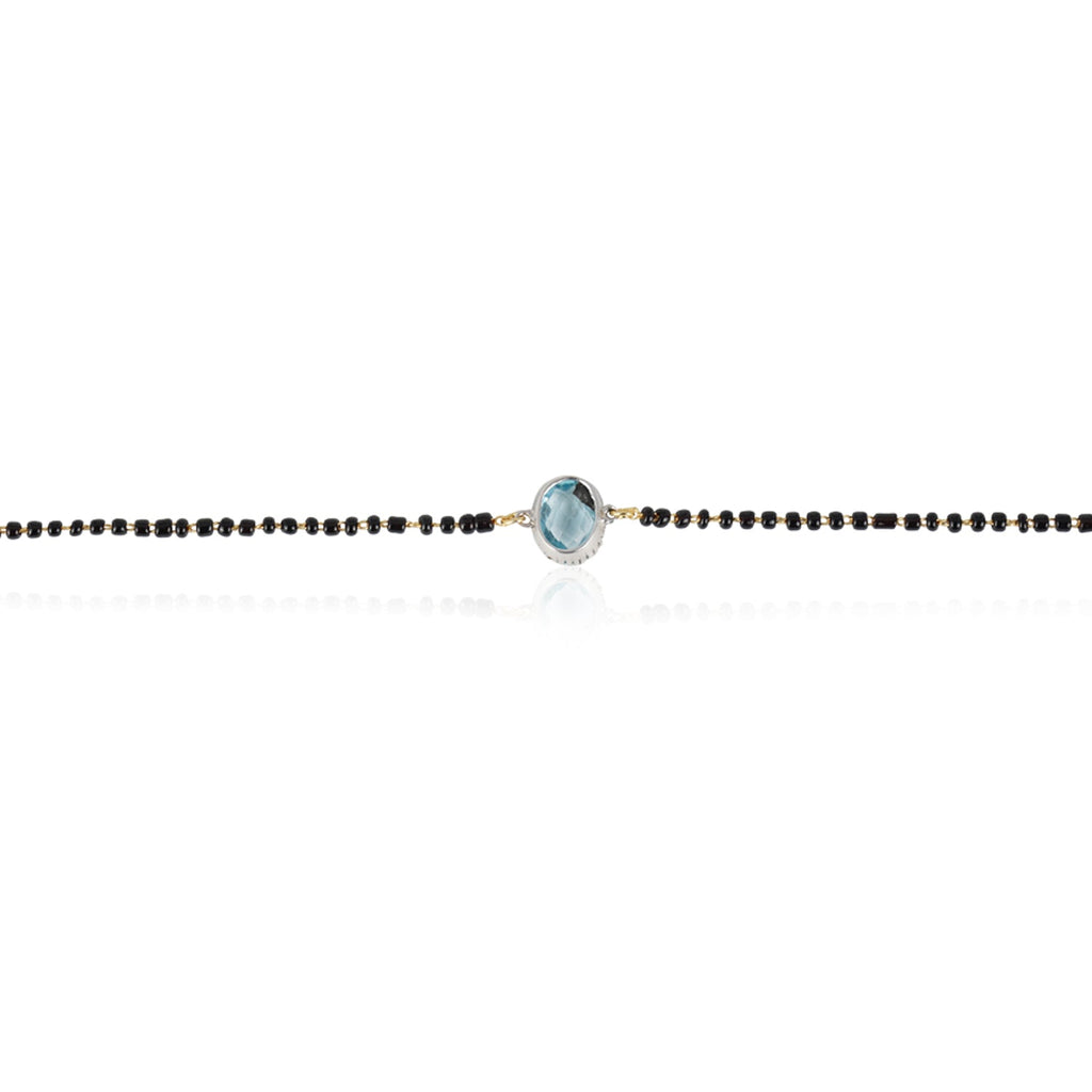 Blue Obval Mangalsutra Bracelet