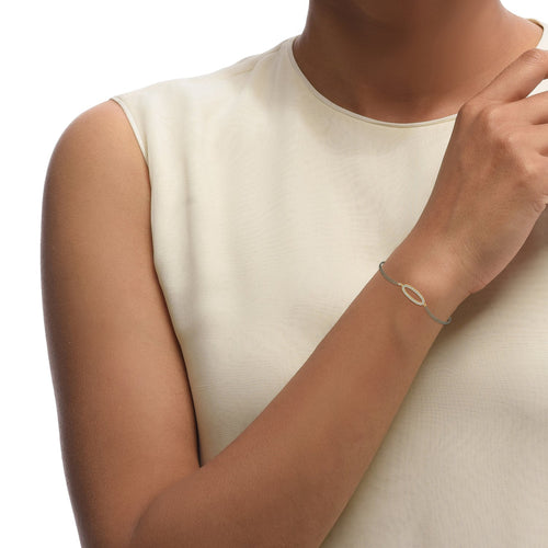 Diamond Oval Aura Mangalsutra Bracelet