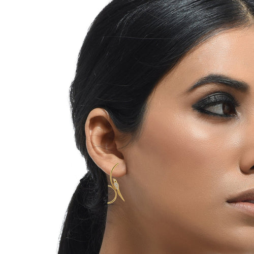 Tota Diamond Branch Long Earrings