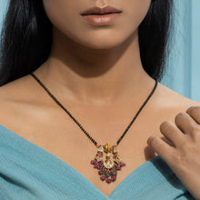 Load image into Gallery viewer, Polki Red Chand Mangalsutra