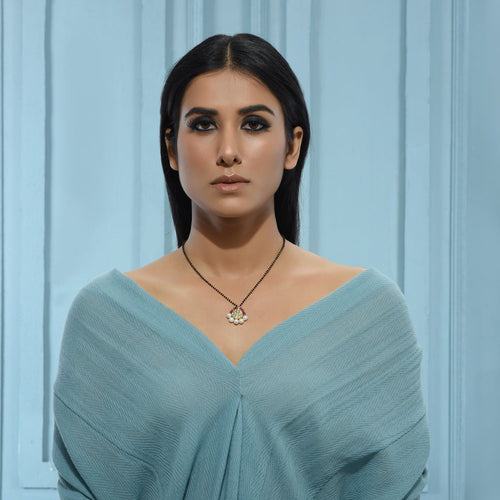 Polki Red pan Mangalsutra