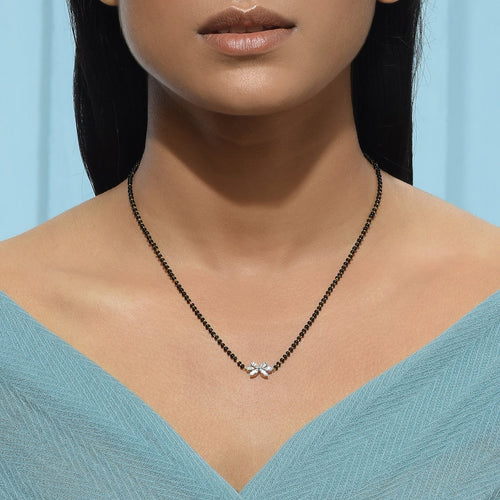 White Leaf Mangalsutra