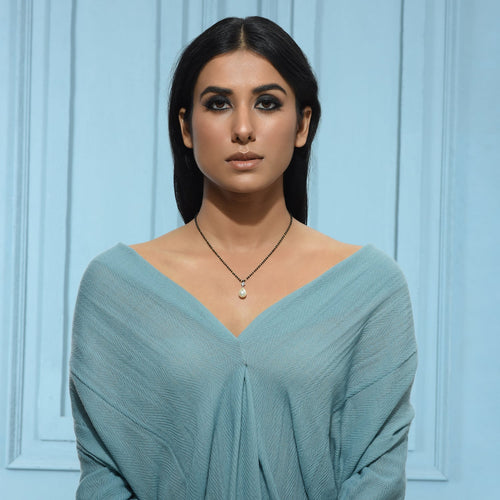 White Drop Mangalsutra