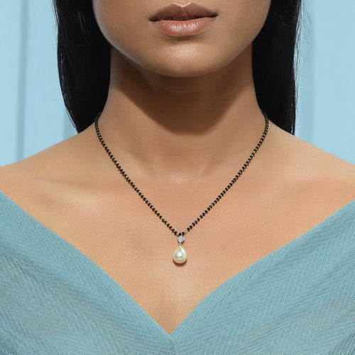 White Drop Mangalsutra