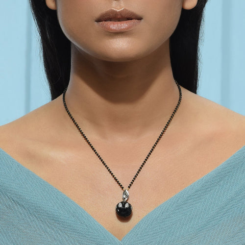 Black Round Mangalsutra