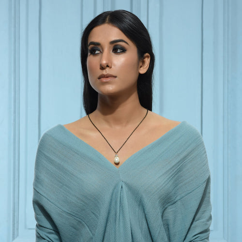 White Drop Mangalsutra