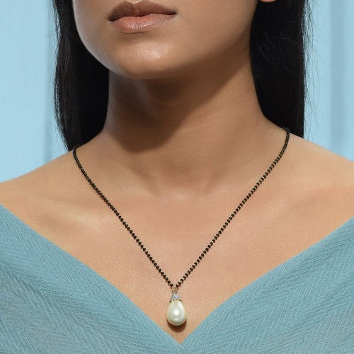 White Drop Mangalsutra