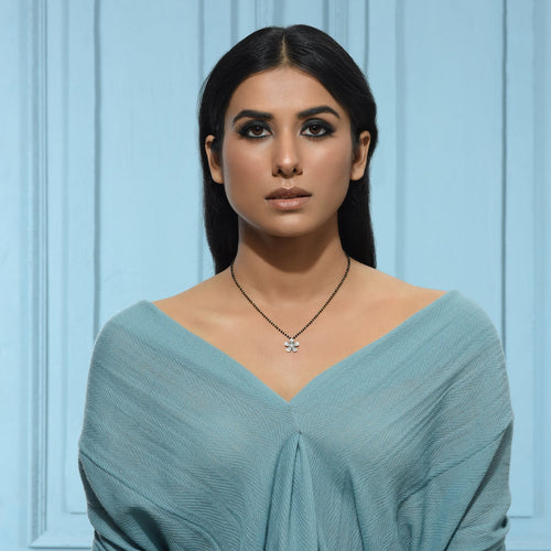 White Flower Mangalsutra