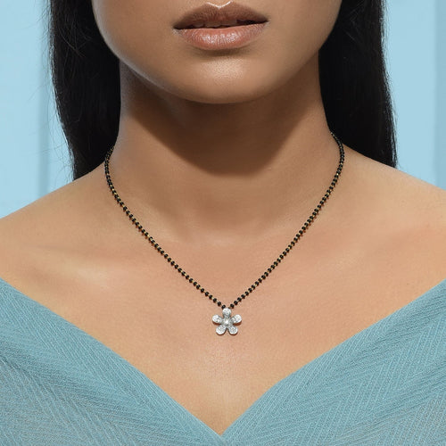 White Flower Mangalsutra