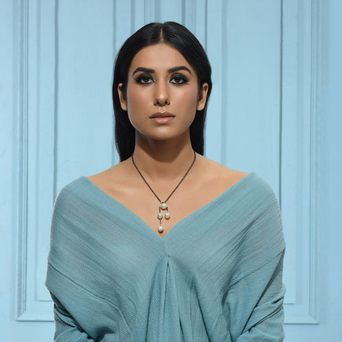 White Drop Mangalsutra