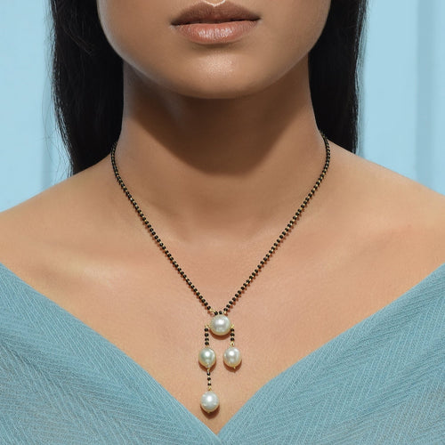White Drop Mangalsutra