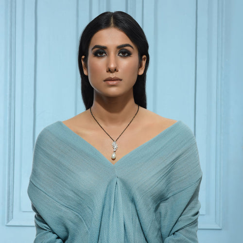 White Channel Mangalsutra