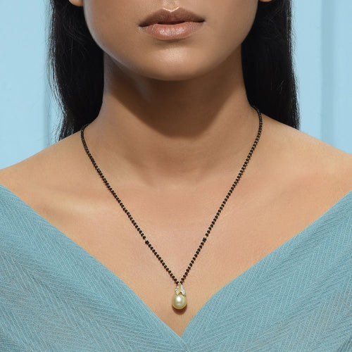 White Drop Mangalsutra