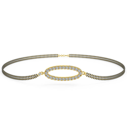 Diamond Oval Aura Mangalsutra Bracelet